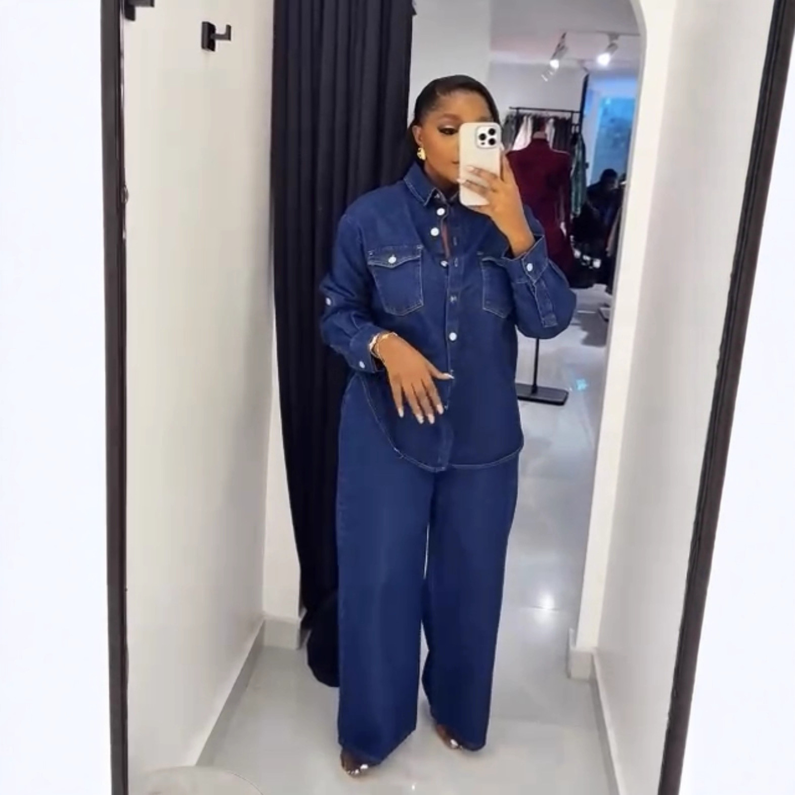 Jeans 2 Piece Sets Women Denim - Down Jacket Packable review and price