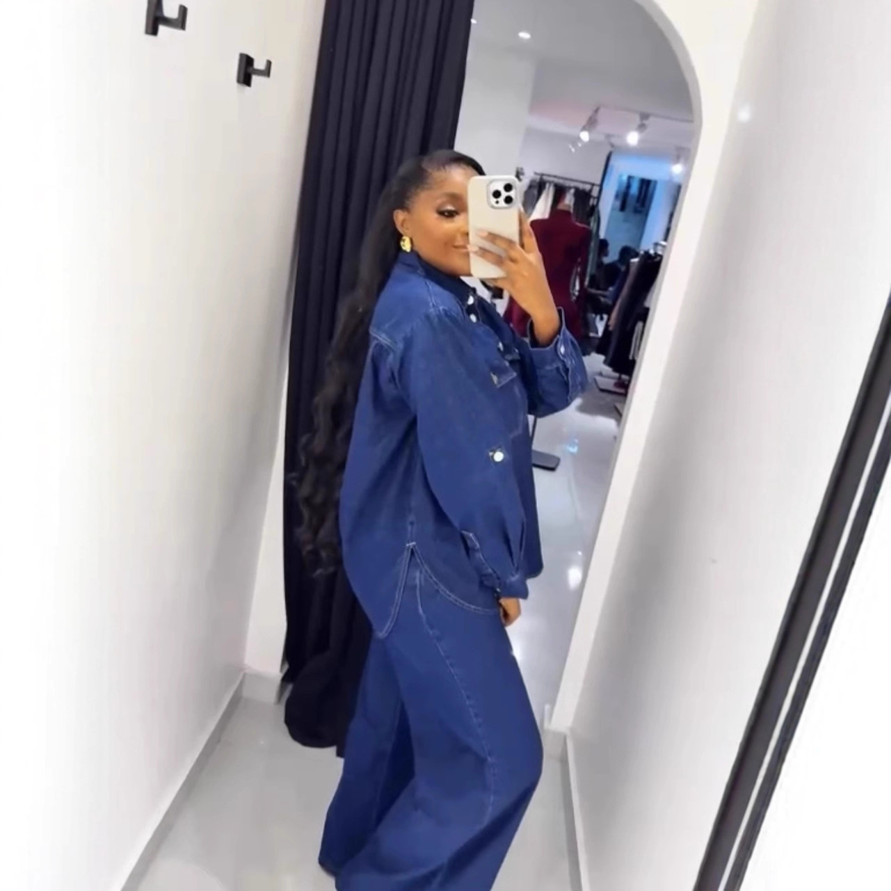 Jeans 2 Piece Sets Women Denim - Down Jacket Packable review and price