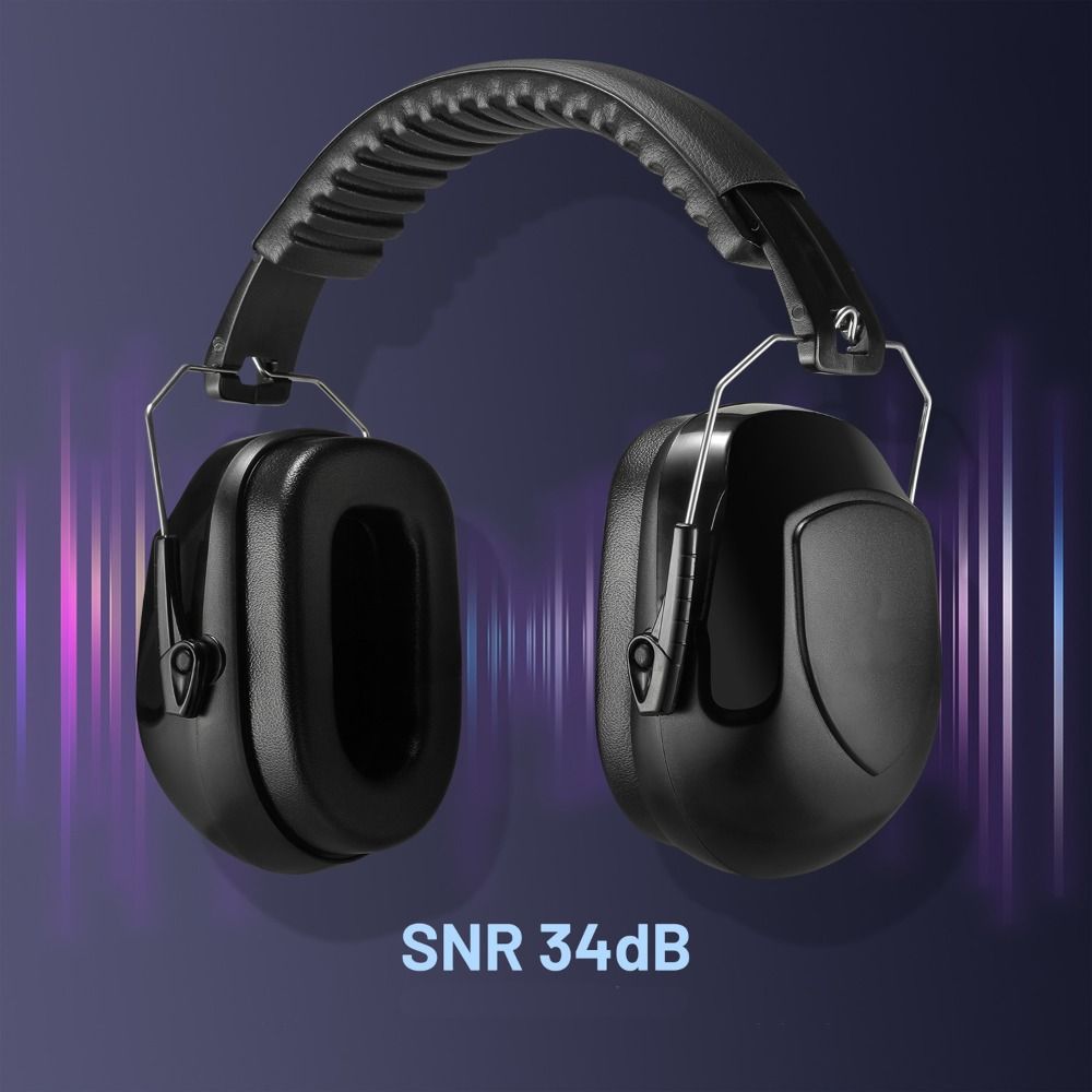 SNR-34dB Adjustable Head Earmu - Earmuffs Foldable review and price