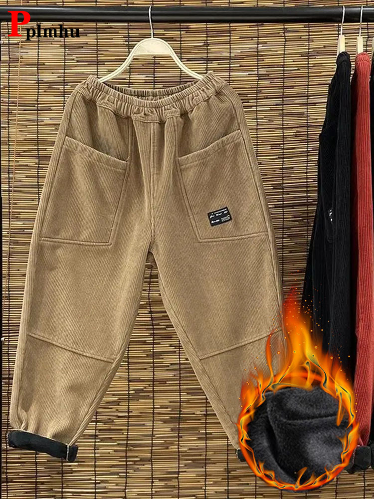 Casual Plus Velvet Womens Hare - Corduroy Pant Warm review and price