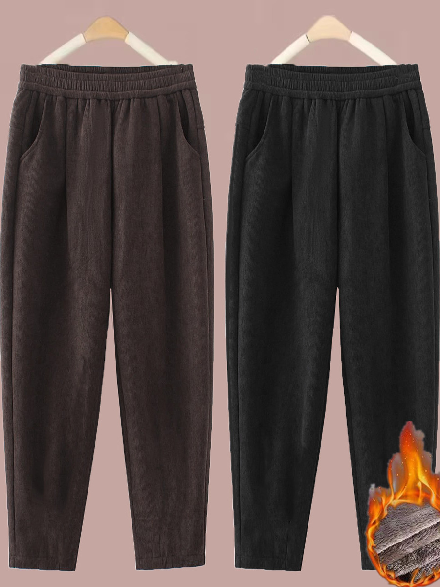 Thickened Straight Leg Pants W - Corduroy Pant Warm review and price