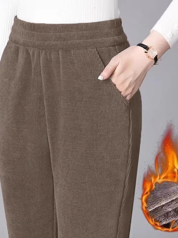 Thickened Straight Leg Pants W - Corduroy Pant Warm review and price