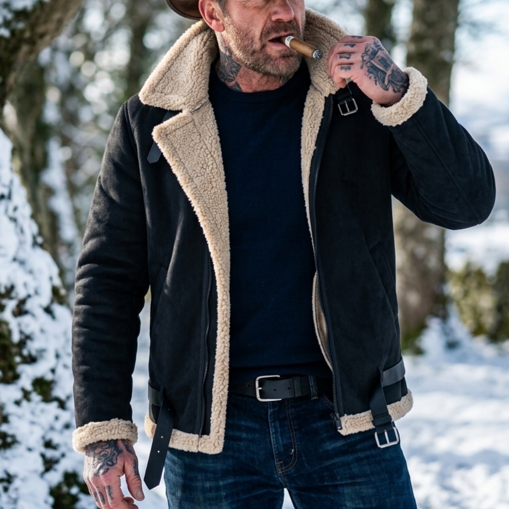 Men Winter Faux Suede Jacket F - Down Jacket Packable review and price