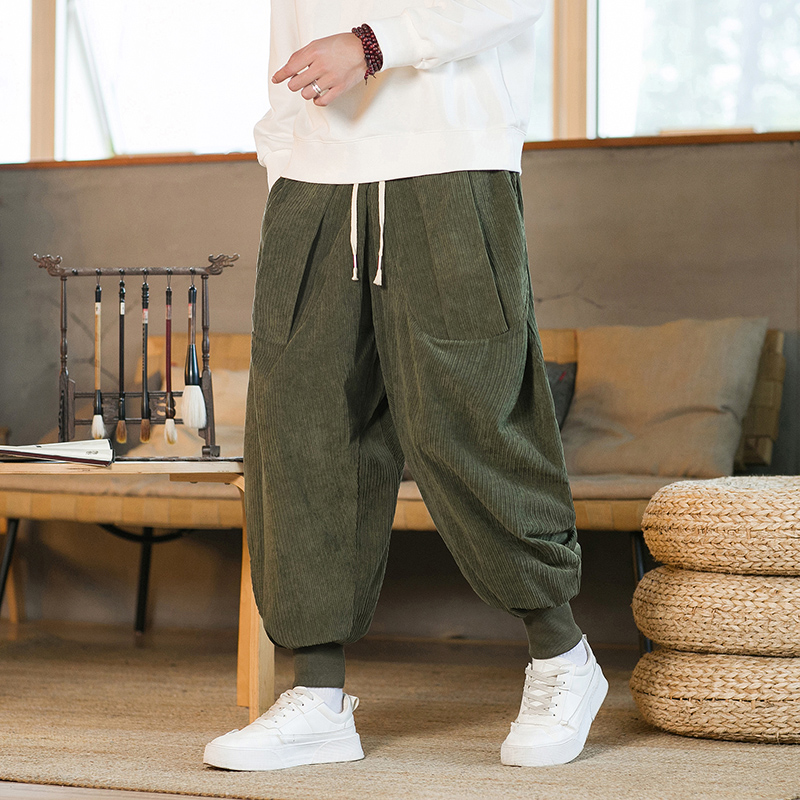 2023 Men Winter Solid Color Co - Corduroy Pant Warm review and price
